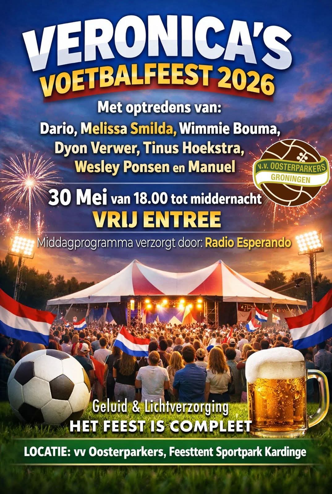 VERONICA'S VOETBALFEEST 2026